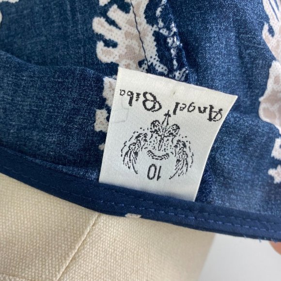 Angel Biba Size 10 Romper Wrap Long Sleeve Lightweight Paisley - Picture 9 of 9